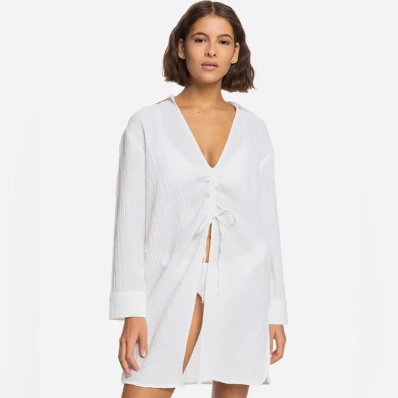 women's midi a line dress Twist Front A-line Midi Dress main image 0